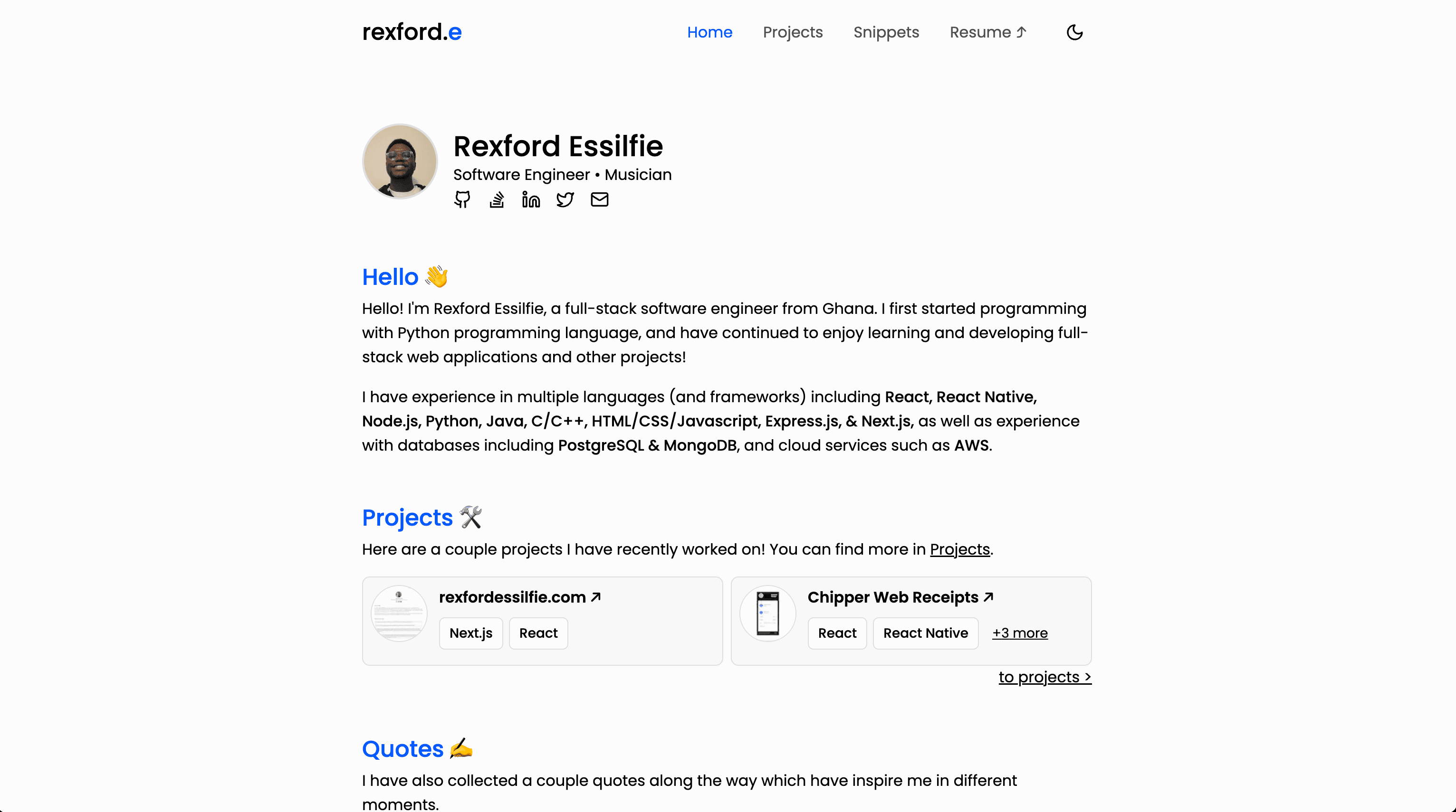 Picture of rexfordessilfie.com project